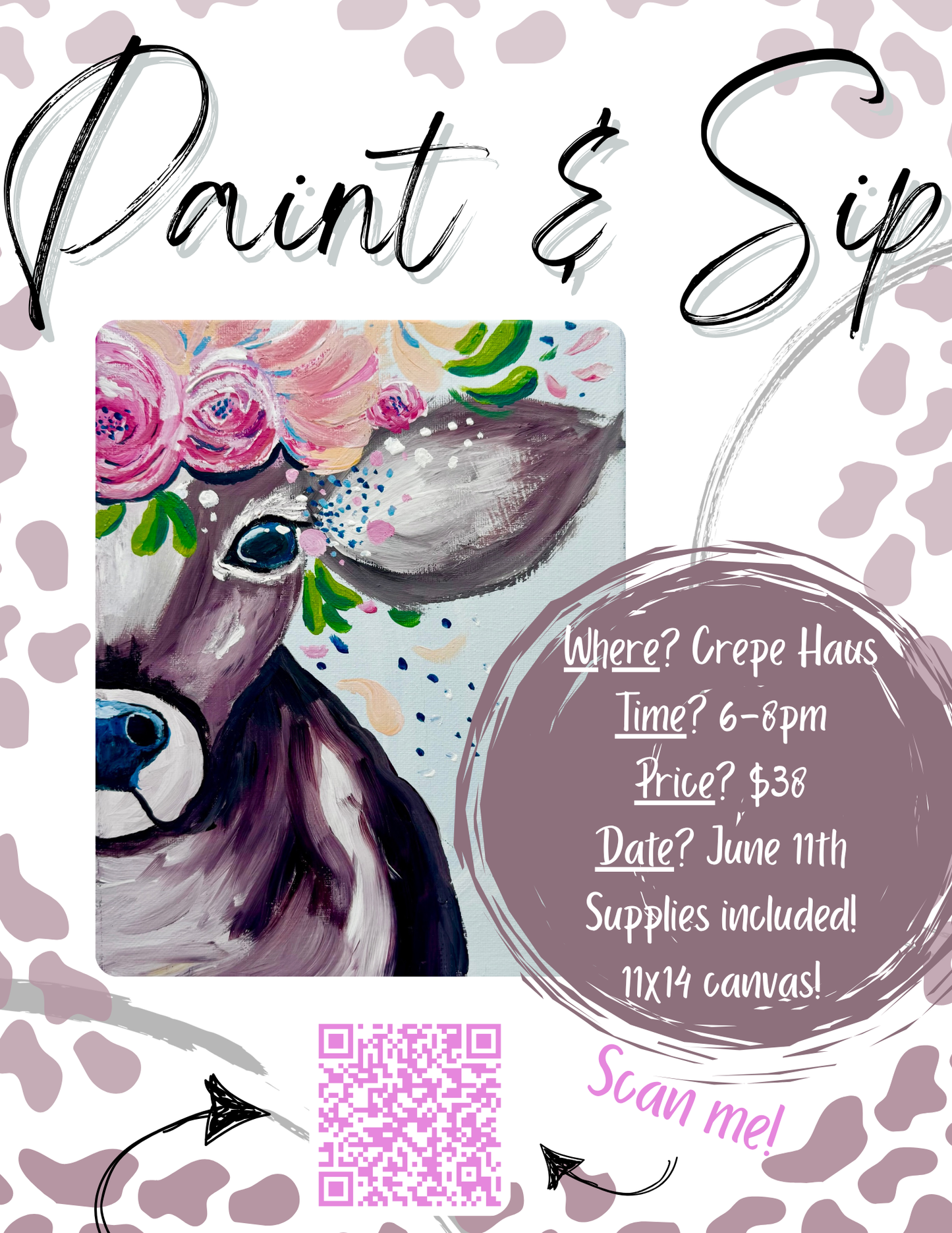 Summer Cow Paint & Sip!
